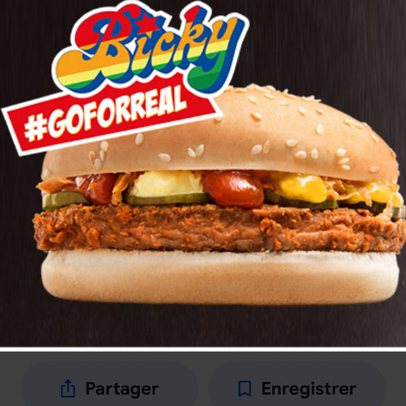 Pain rond Bicky burger officiel